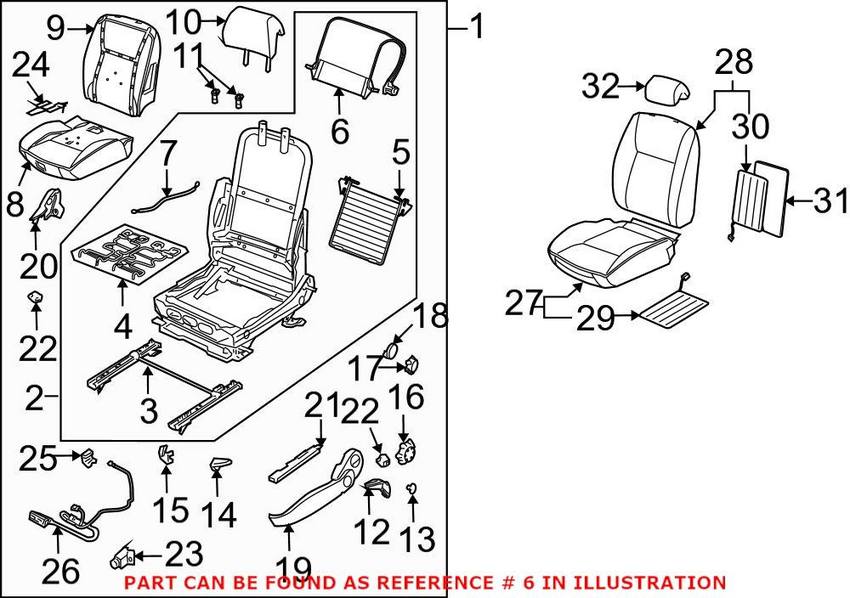 SAAB Lumbar Support - Driver Side 12771576